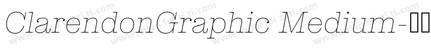 ClarendonGraphic Medium字体转换